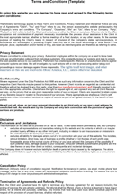 Website Terms And Conditions Template form