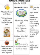 Kindergarten Newsletter Template 2 form