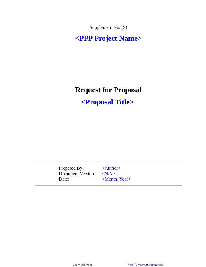 RFP Template 1