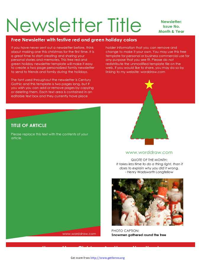 Christmas Newsletter 3