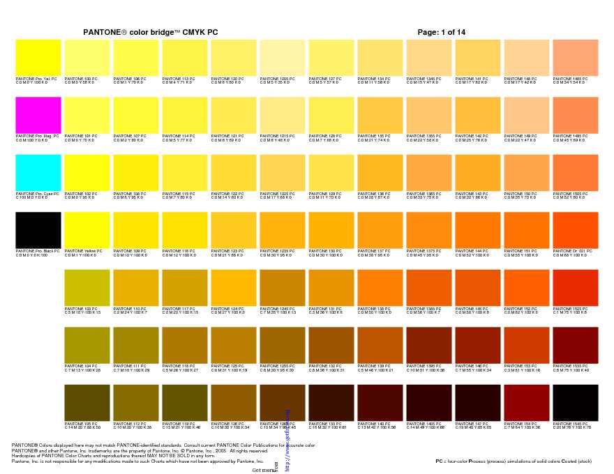 PANTONE Color Bridge CMYK PC