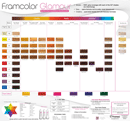Framcolor Glamour Hair Color Wall Chart form