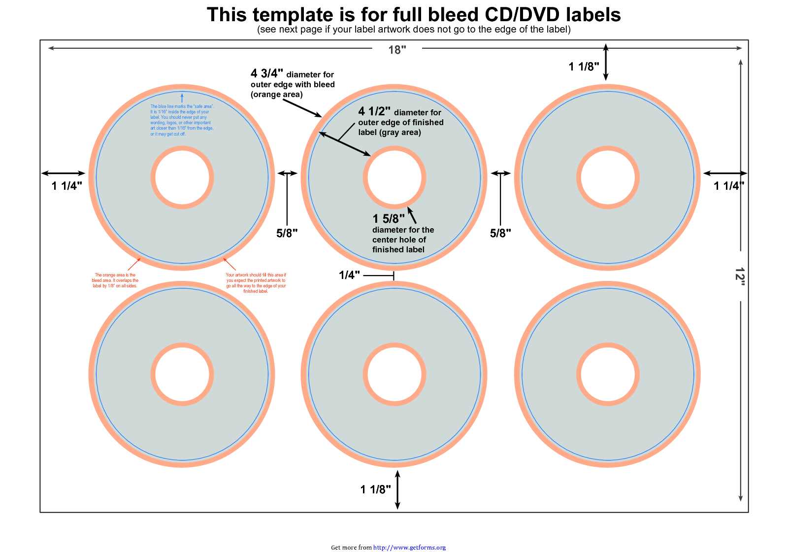 CD Label Template 3