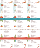 Christmas Address Label Template form