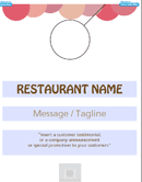 Restaurants Door Hanger Template 1 form