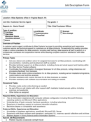 Job Description Template 3 form