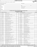 Acord Forms Index form