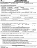 Background Authorization form