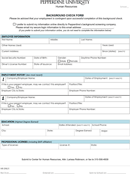 Background Check Form form
