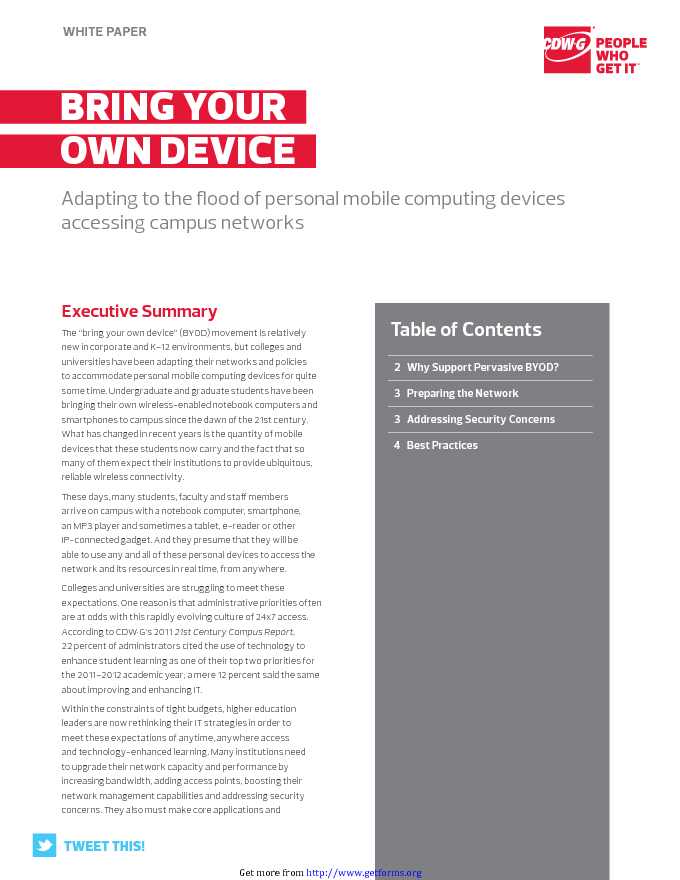 BYOD Policy Sample 2