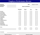 Employee Review Form 2 form