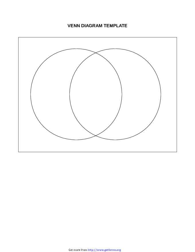 Venn Diagram Template 1