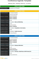 Conference Agenda Template form