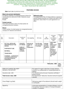 Pro Forma Invoice Template form