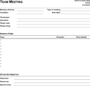 Meeting Template form