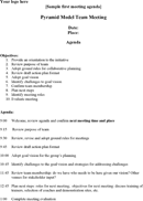 First Meeting Agenda Sample form