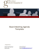 Board Meeting Agenda Template 2 form