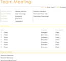 Team Meeting Agenda (Informal) 2 form