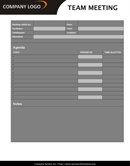 Team Meeting Agenda Template form