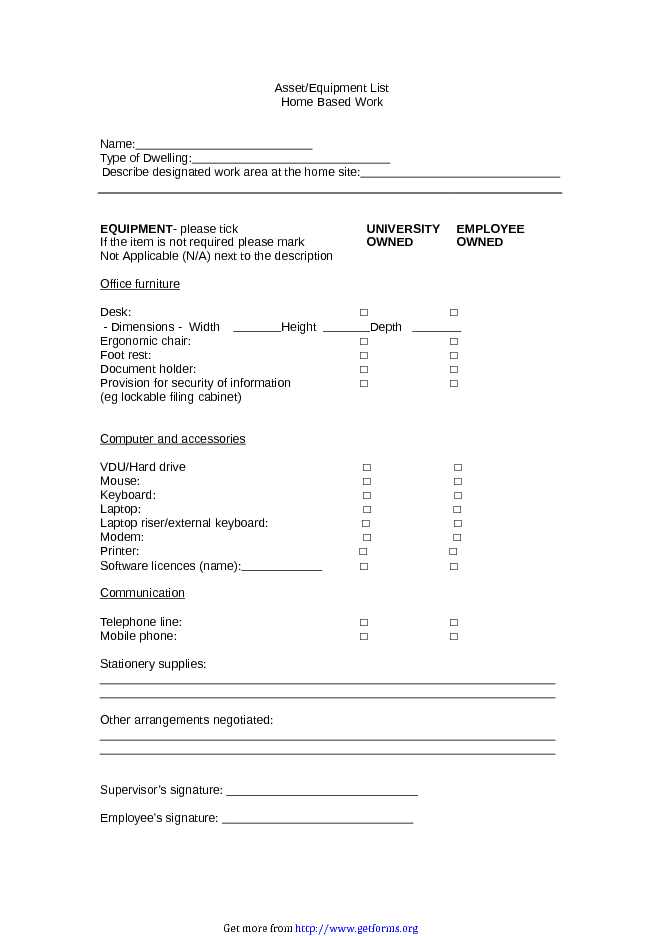 Asset List