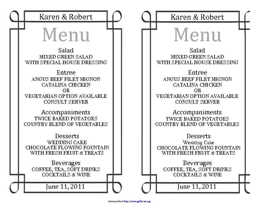 Wedding_Menu_Template 3