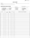 Log Sheet form