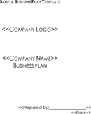 Sample Business Plan Template form