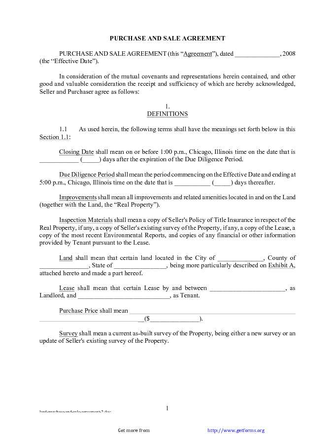 Land Purchase and Sale Agreement 2