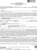 Standard Land Purchase and Sale Agreement form