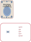 Dinner Menu (Quarter-Fold) form