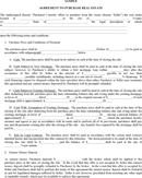 Sample Agreement to Purchase Real Estate form