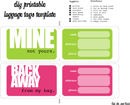 Luggage Tag Template 3 form