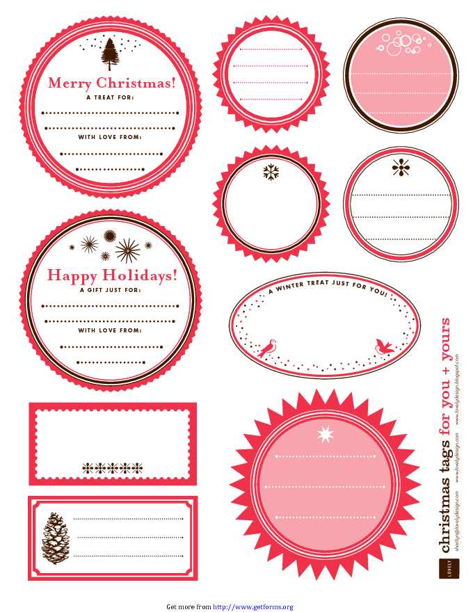Gift Tag Template 1