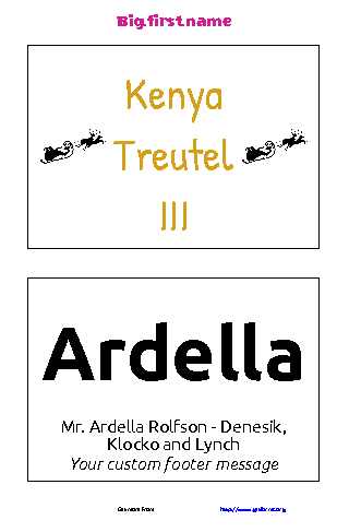 Name Tag Template 3