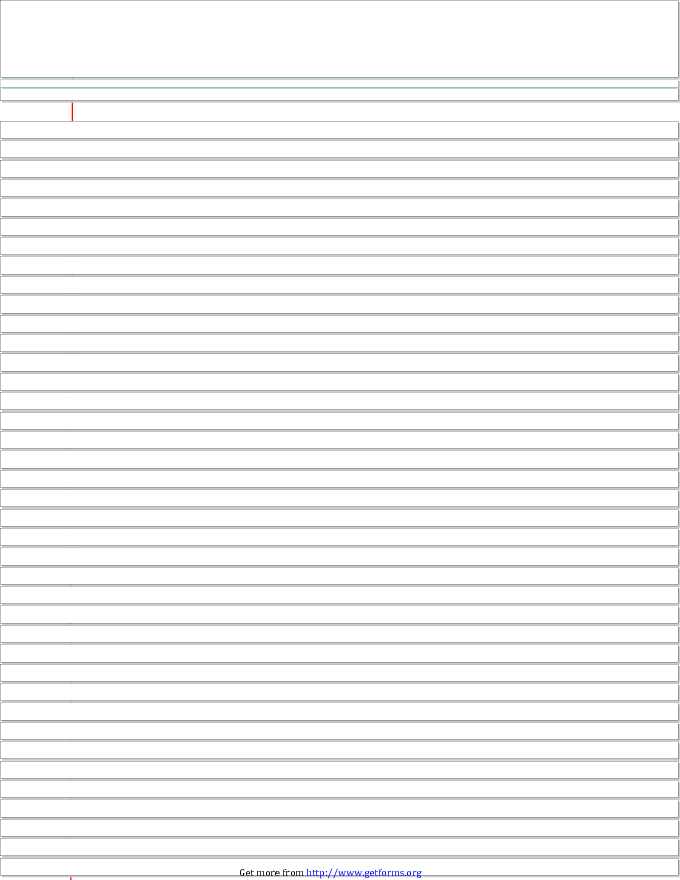 Lined Paper For Notebook