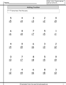 Single Digit Addition Worksheet form