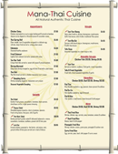 Restaurant Menu Template 1 form