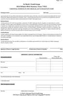 Permission Slips Template form