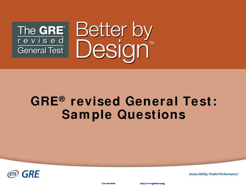 GRE Sample Questions Template 2