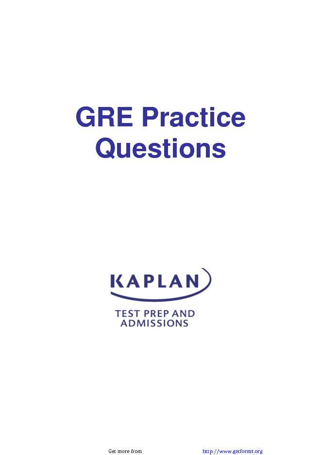 GRE Sample Questions Template 3