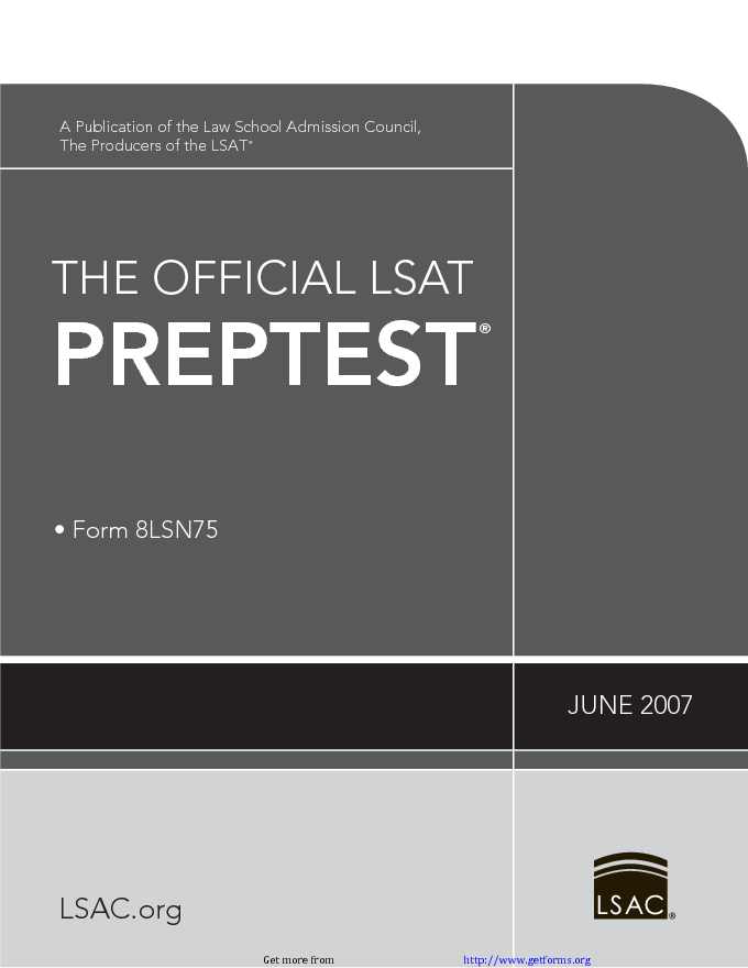 LSAT Sample Questions Template 1