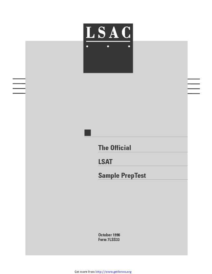 LSAT Sample Questions Template 2