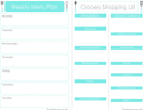 Weekly Menu Plan 1 form