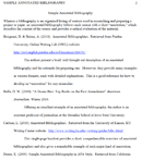 Sample Annotated Bibliography form