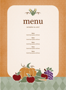 Party Menu Template 2 form