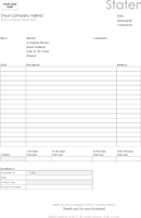 Billing Statement (Simple Lines Design) form