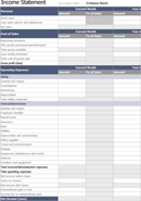 Income Statement form