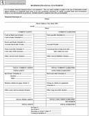 Business Financial Statement Form 2 form