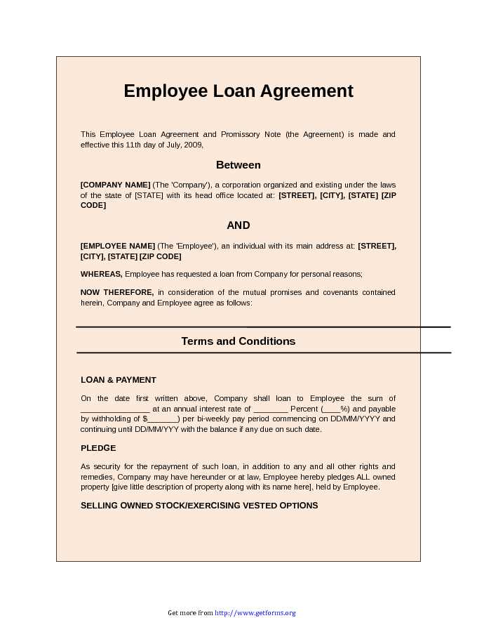 Employee Loan Agreement 2