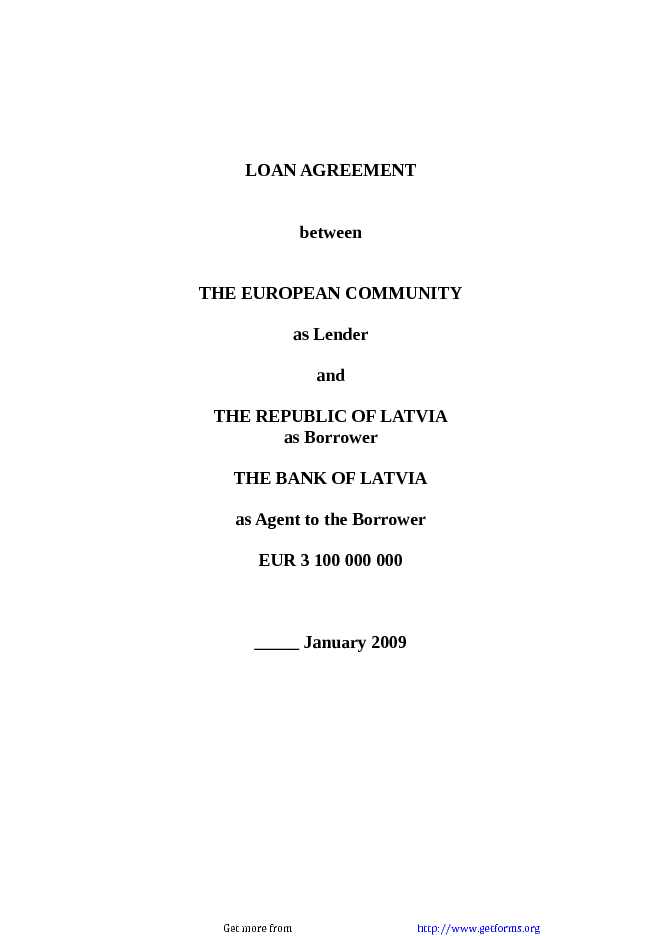 Loan Agreement Template 2